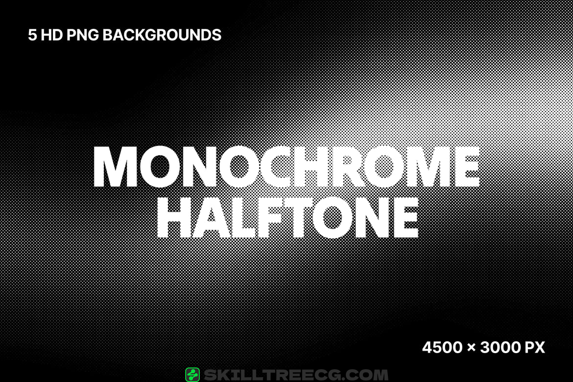 Monochrome Halftone Gradient（532744）-技能树